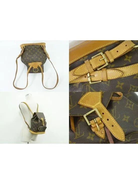 Louis Vuitton Montsouris MM Rucksack Sac Backpack Monogram Brown - Picture 6 of 9